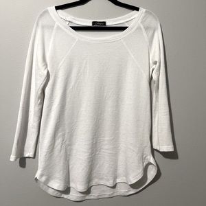White 3/4 Sleeve Top